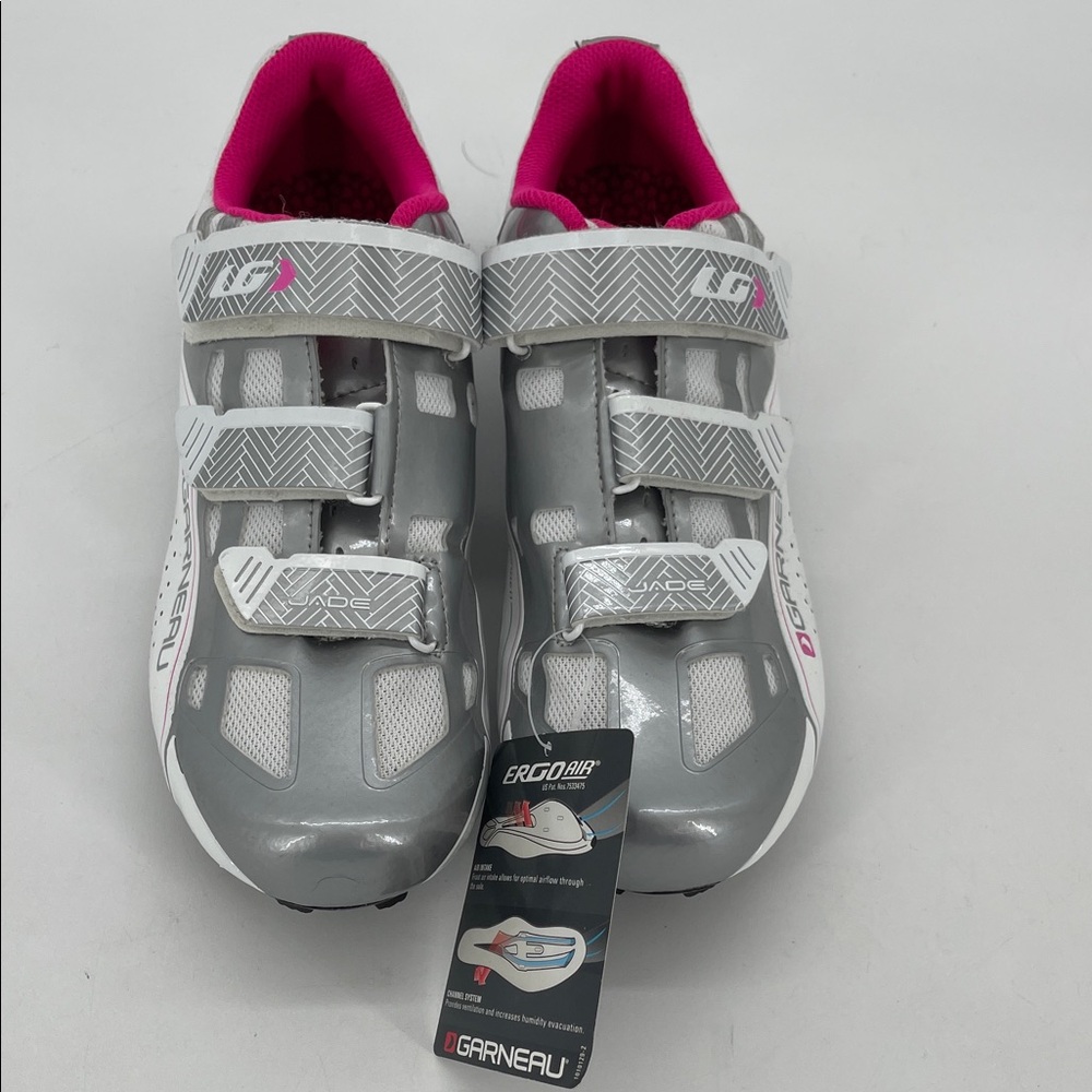 Louis Garneau Jade Cycling Shoes Women Size 42/11-Pink-White-Silver
